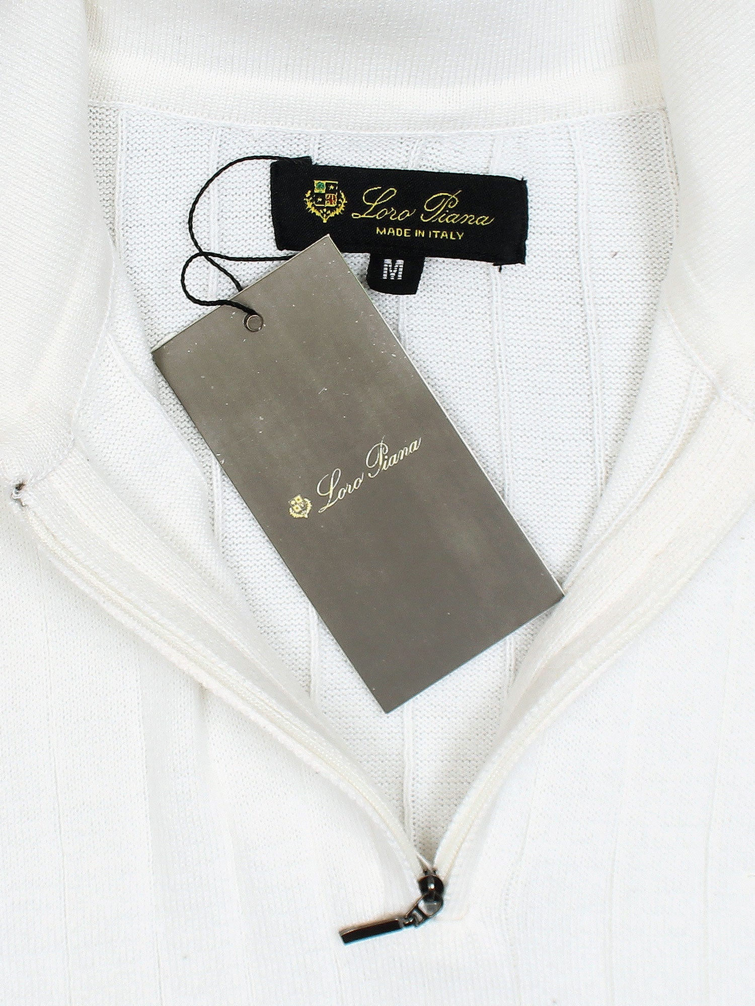 LP knit polo-white