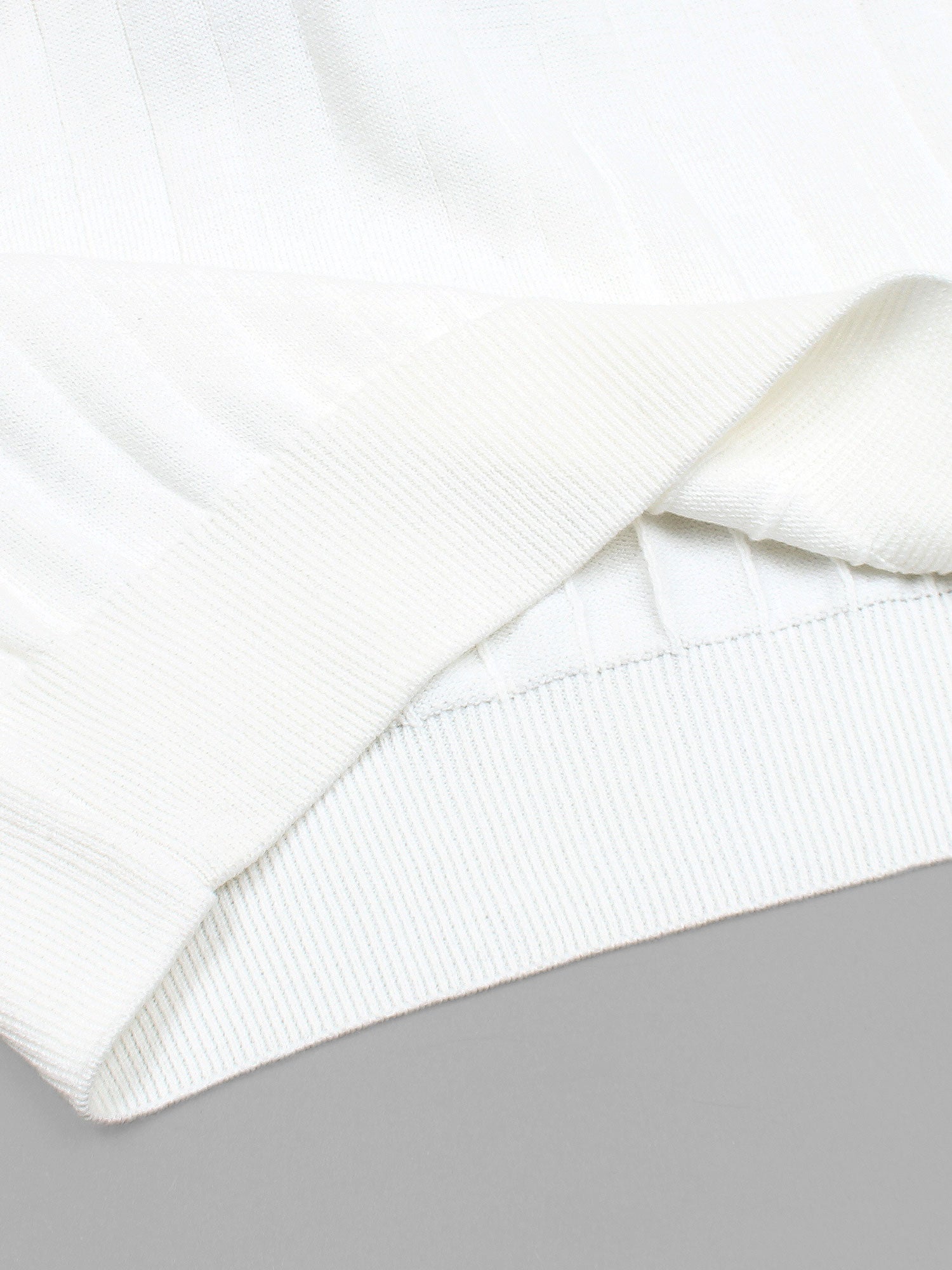LP knit polo-white