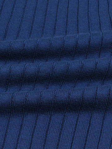 Th knit polo- blue