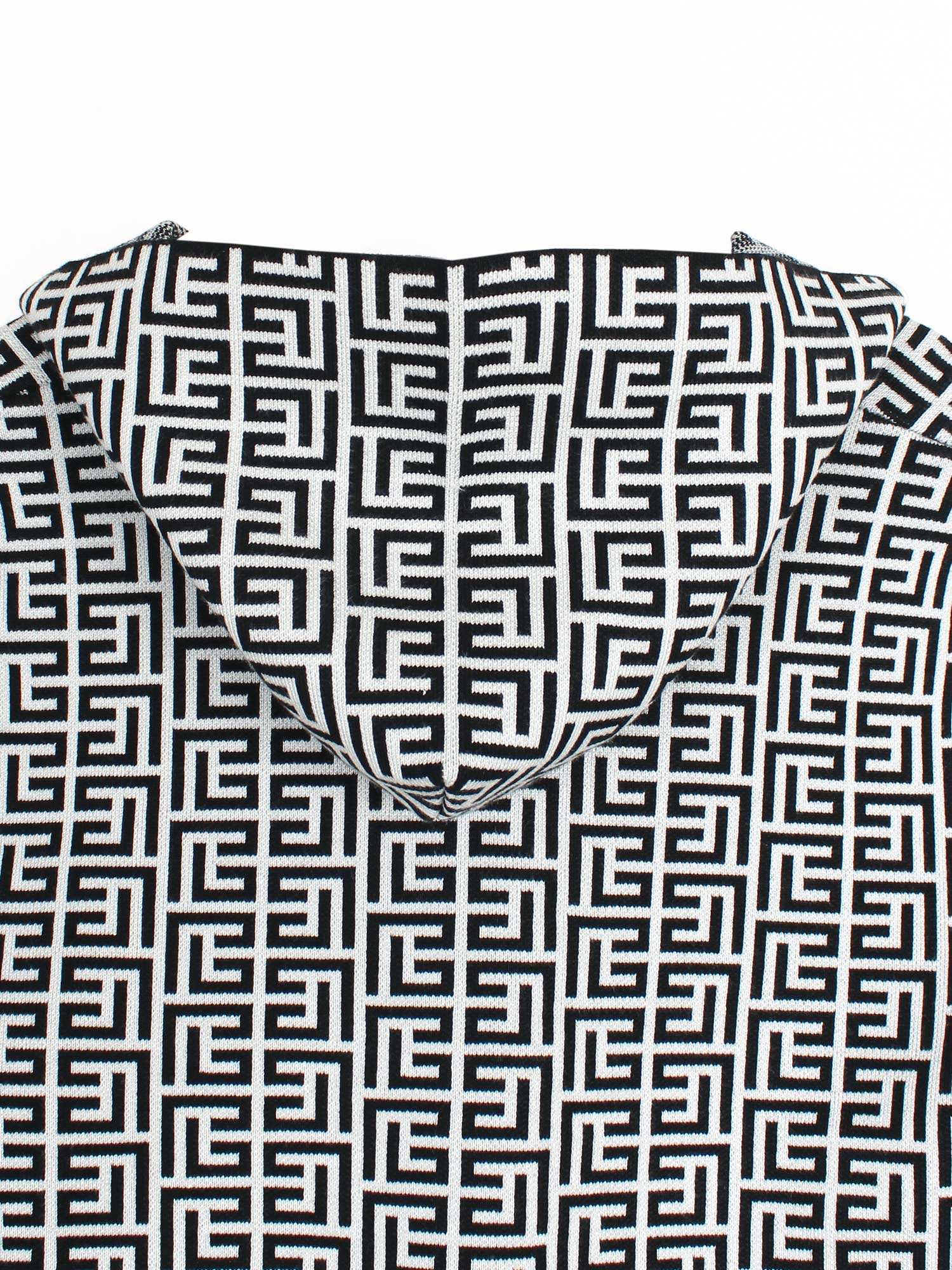 The Labyrinth Monogram Knit Set (Black & White)