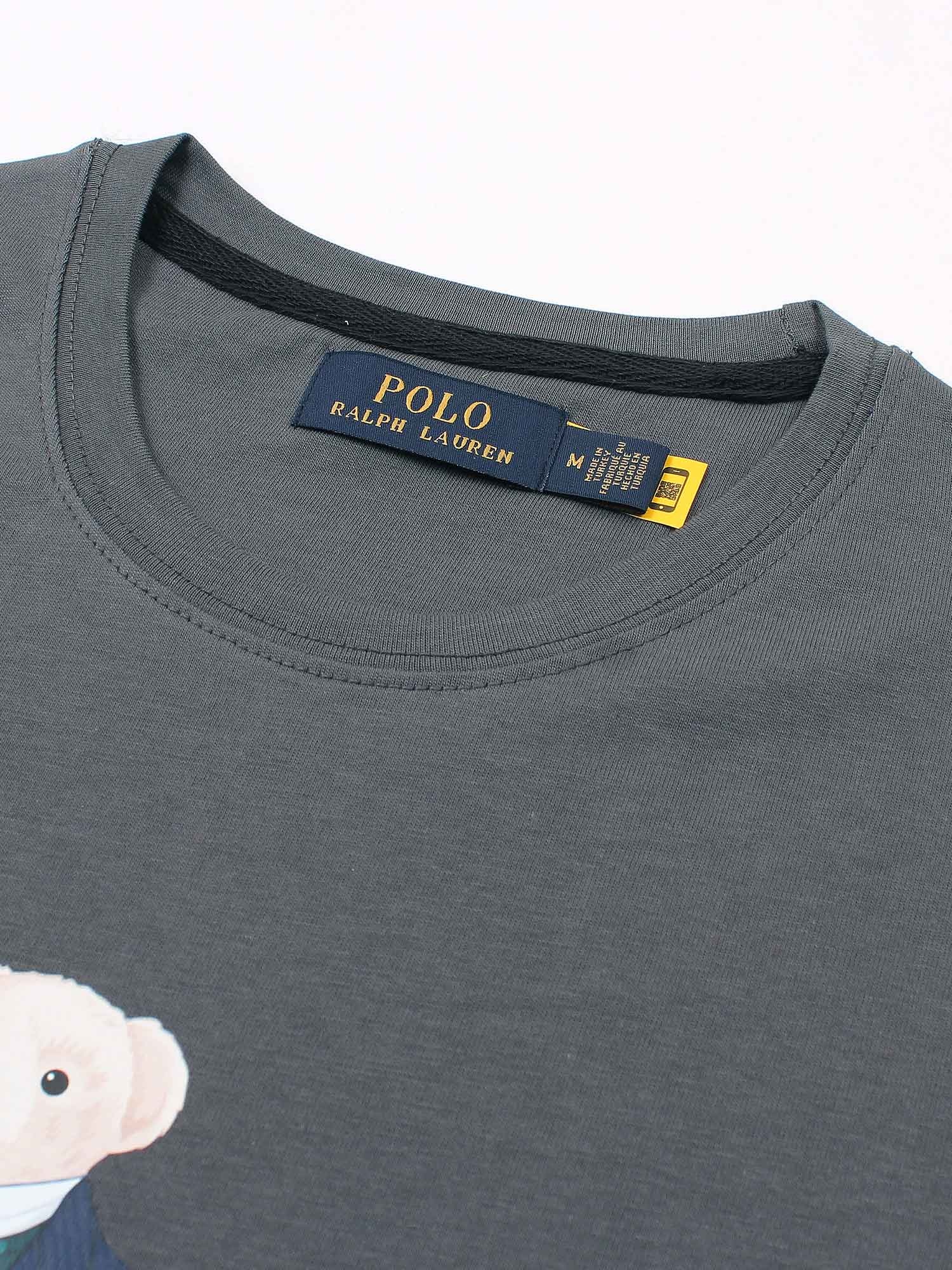 Brandahub T-shirts PRL bear T Shirt-grey