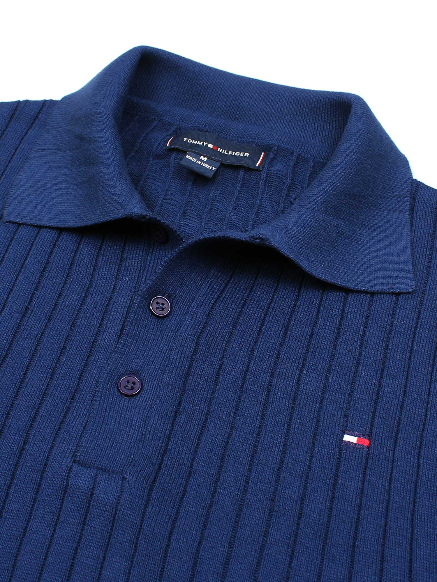 Th knit polo- blue
