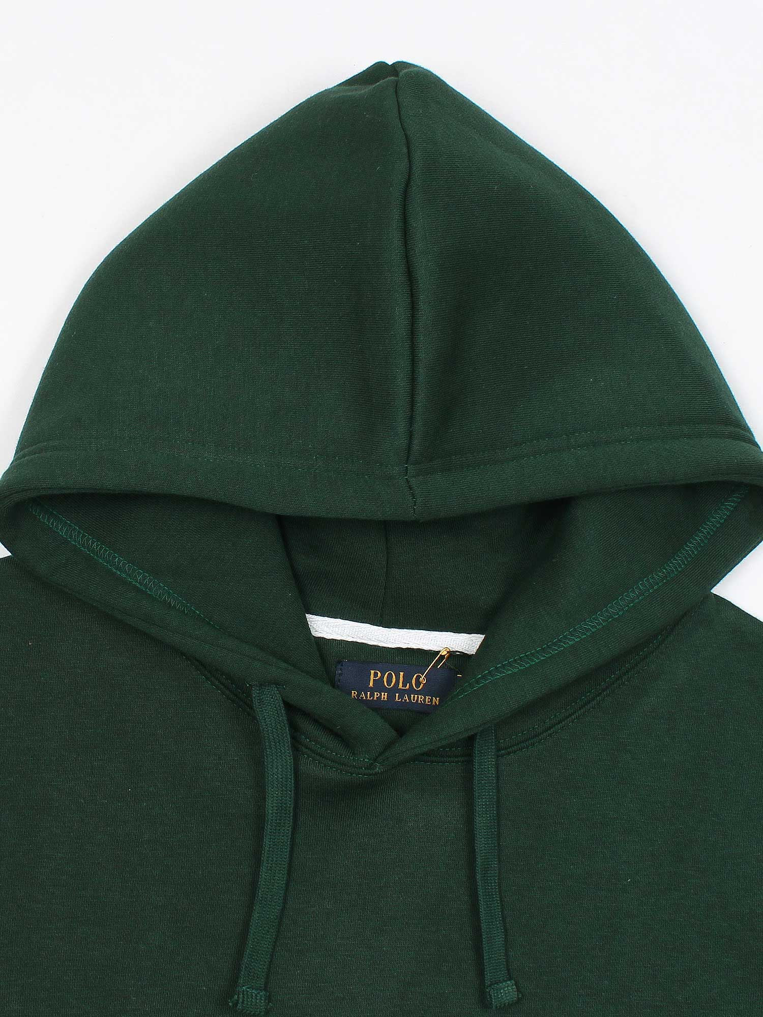 premium Rl triple pony Fleece hoodie (British green)