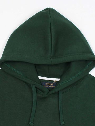 premium Rl triple pony Fleece hoodie (British green)