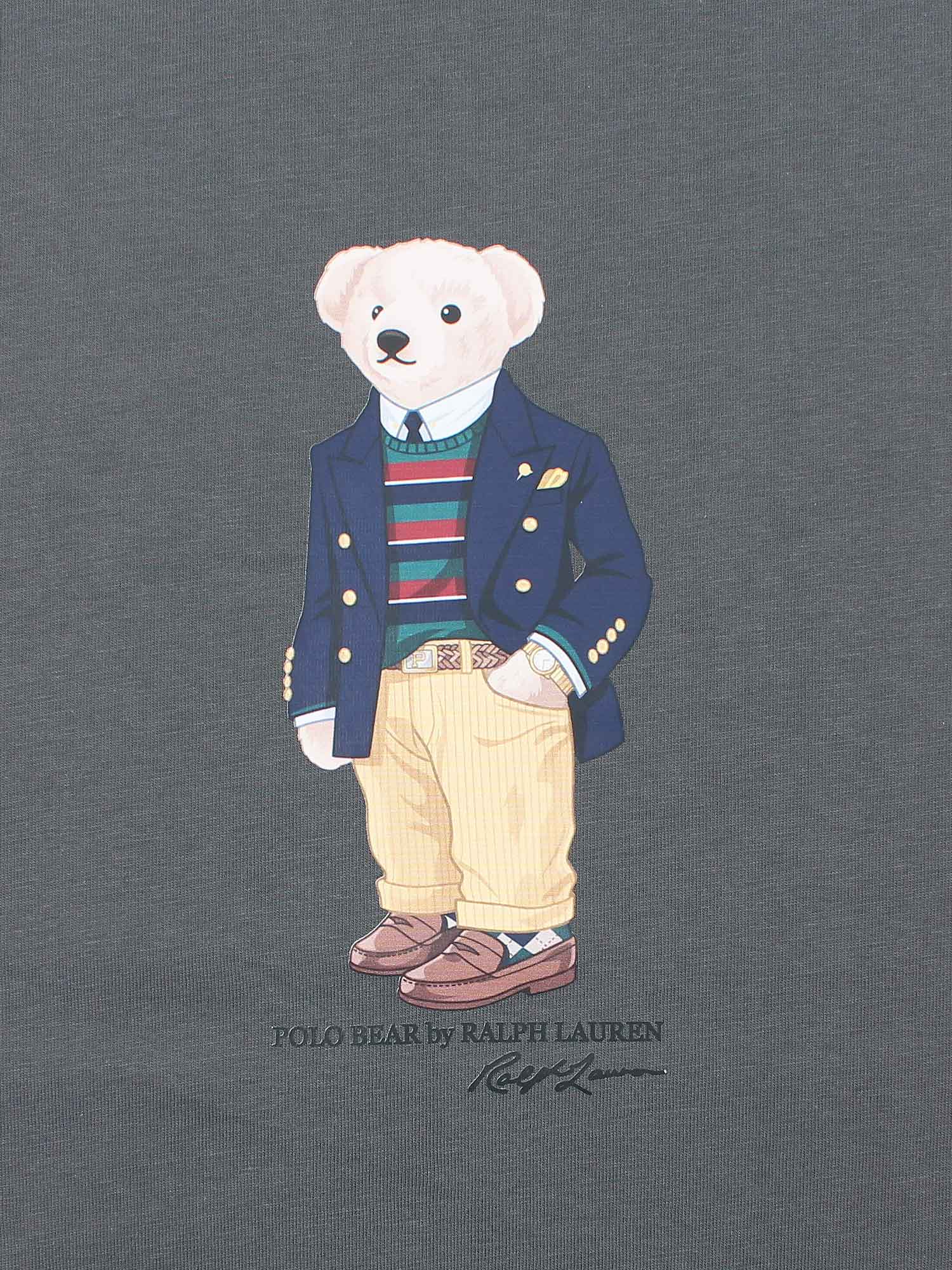 Brandahub T-shirts PRL bear T Shirt-grey