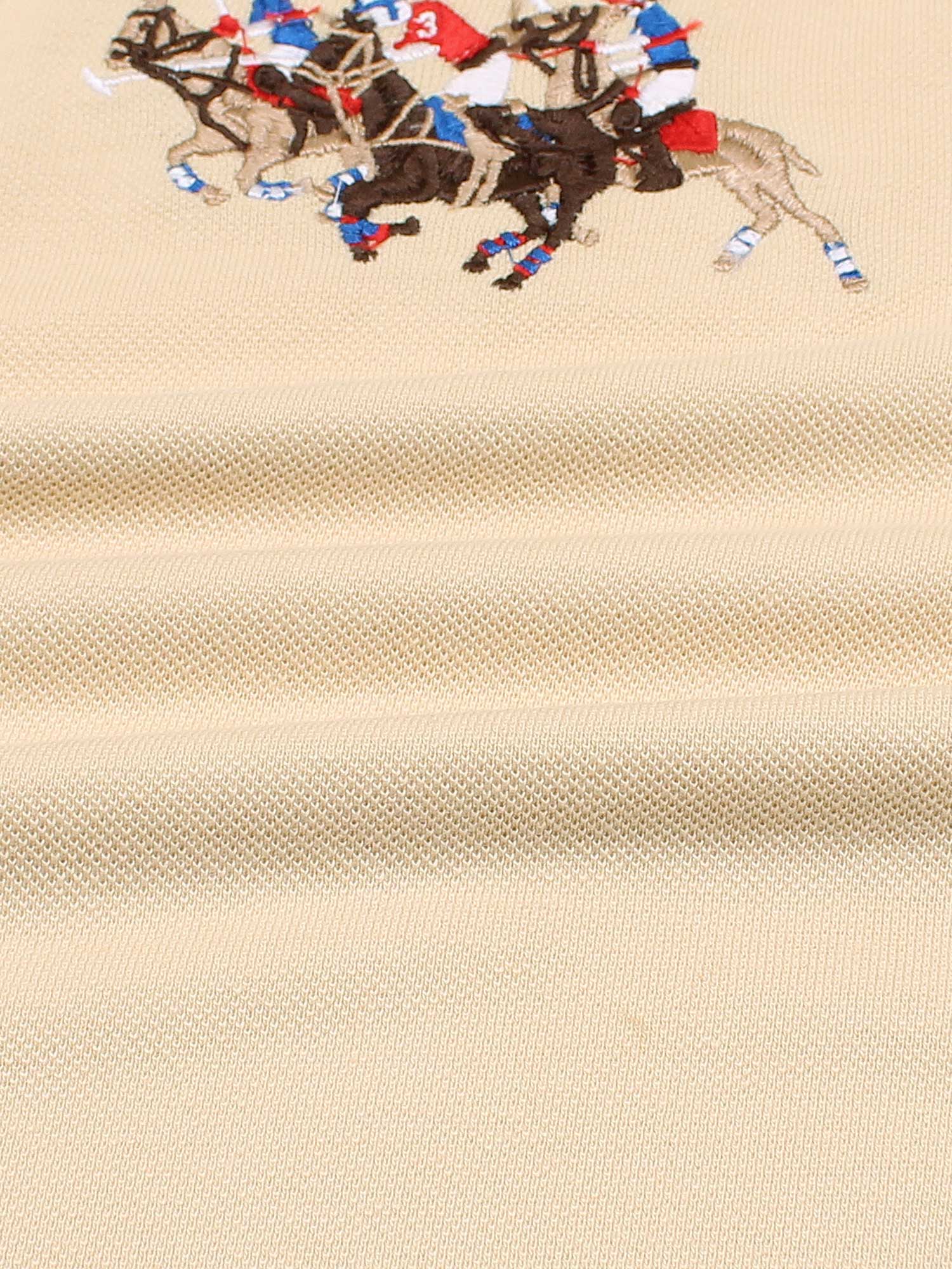 RL triple pony polo- beige
