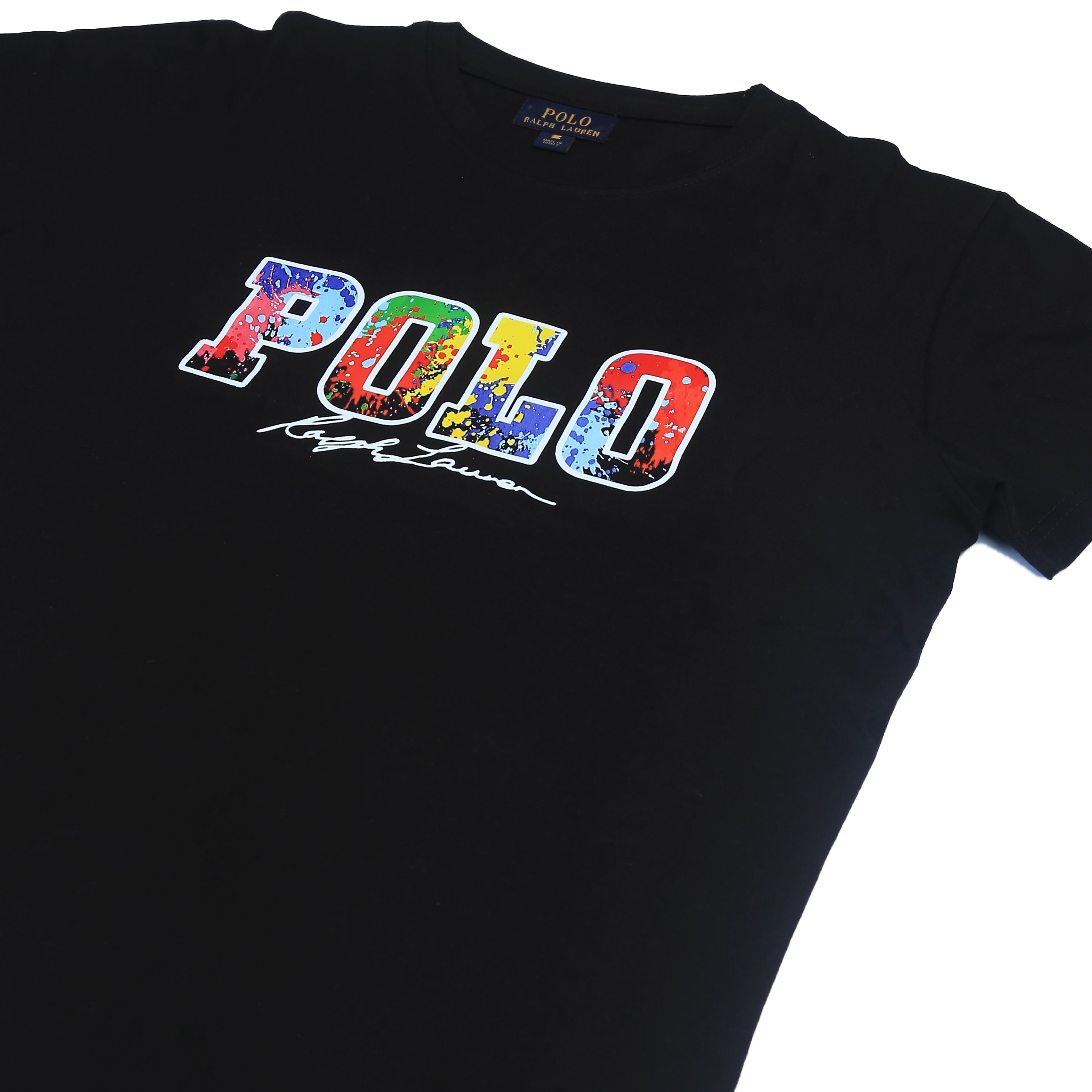 PRL printed T Shirt-black - brandahub