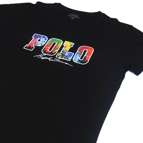 PRL printed T Shirt-black - brandahub