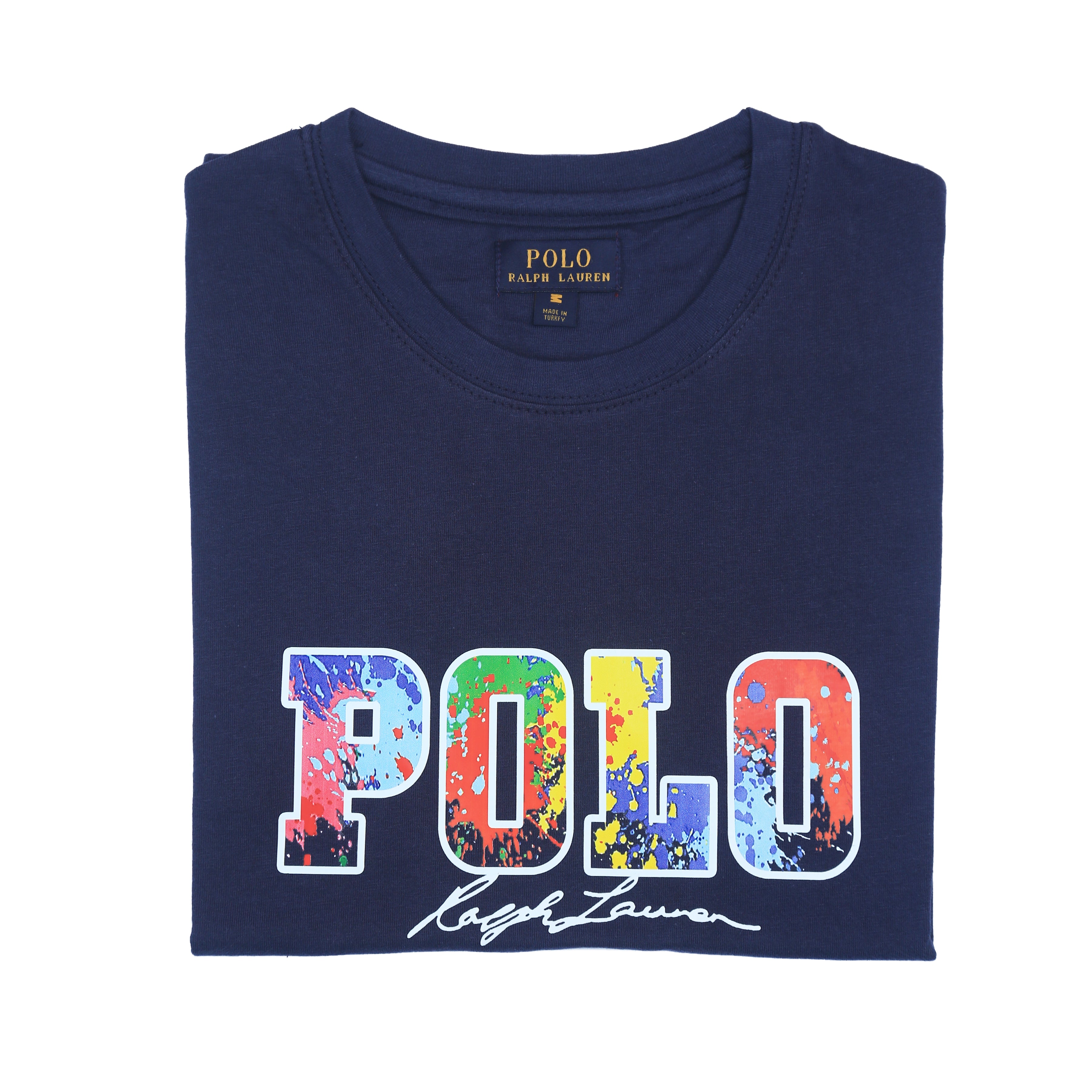 PRL printed T Shirt-navy blue - brandahub