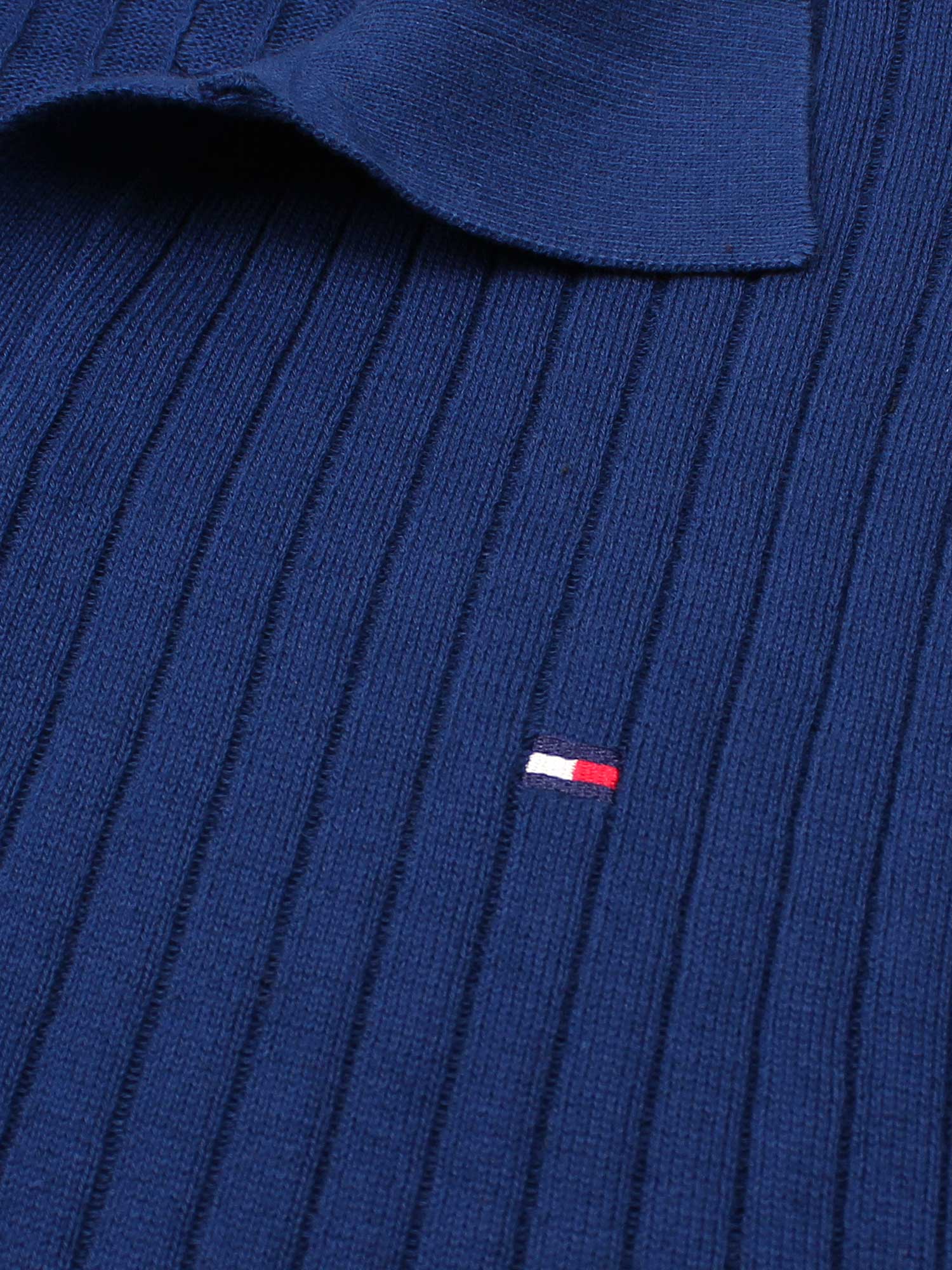Th knit polo- blue