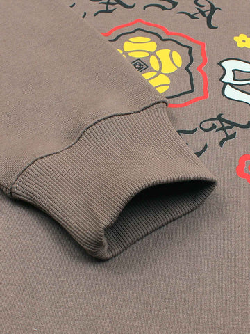 Brandahub sweartshirts The Cb Fleece Sweatshirt (brown) unisex