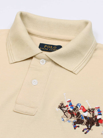 RL triple pony polo- beige