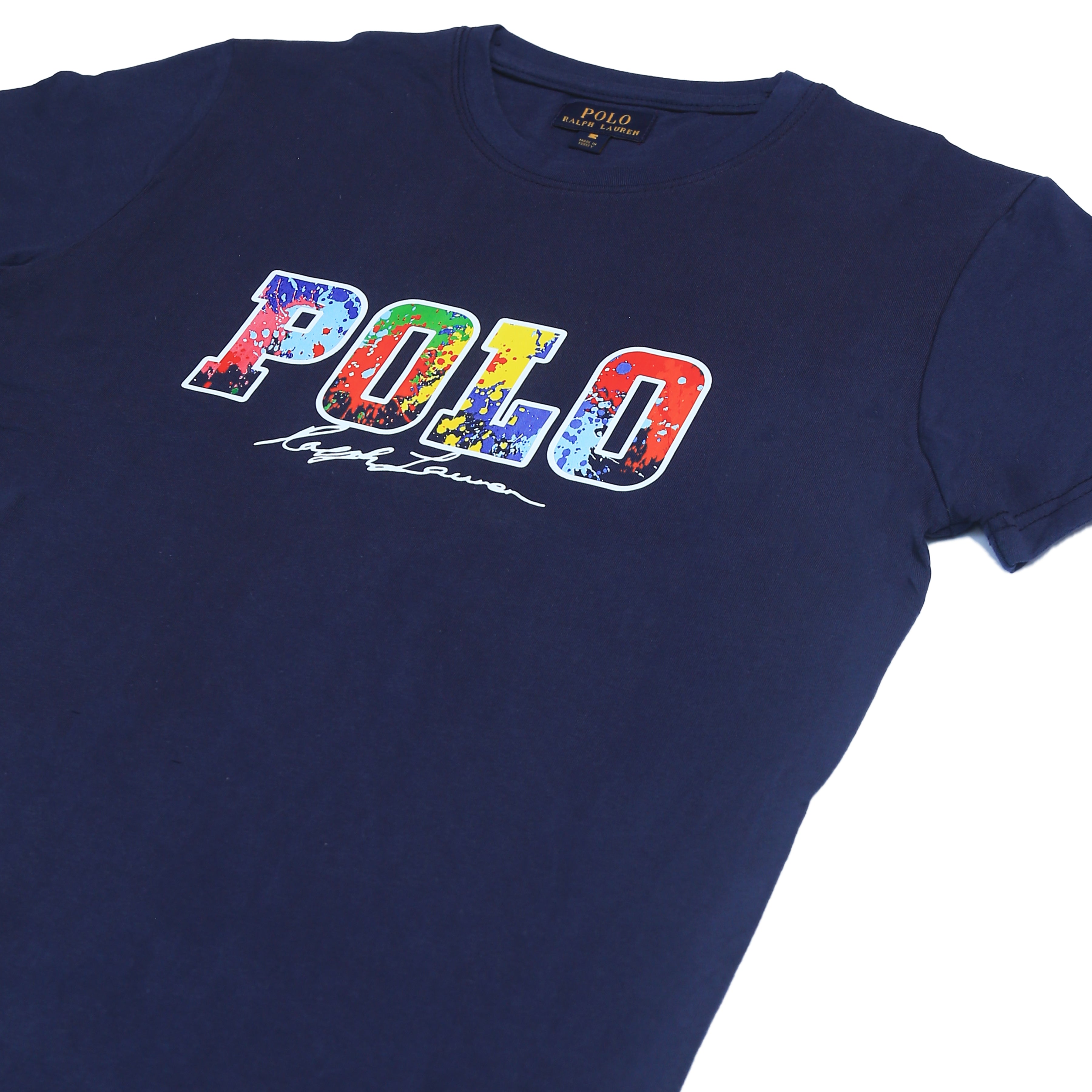PRL printed T Shirt-navy blue - brandahub