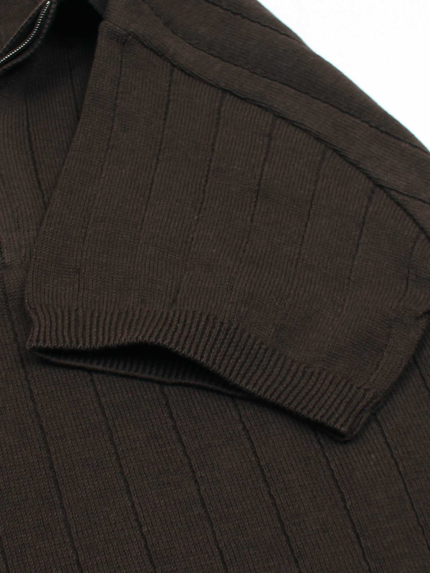 LP knit polo-brown