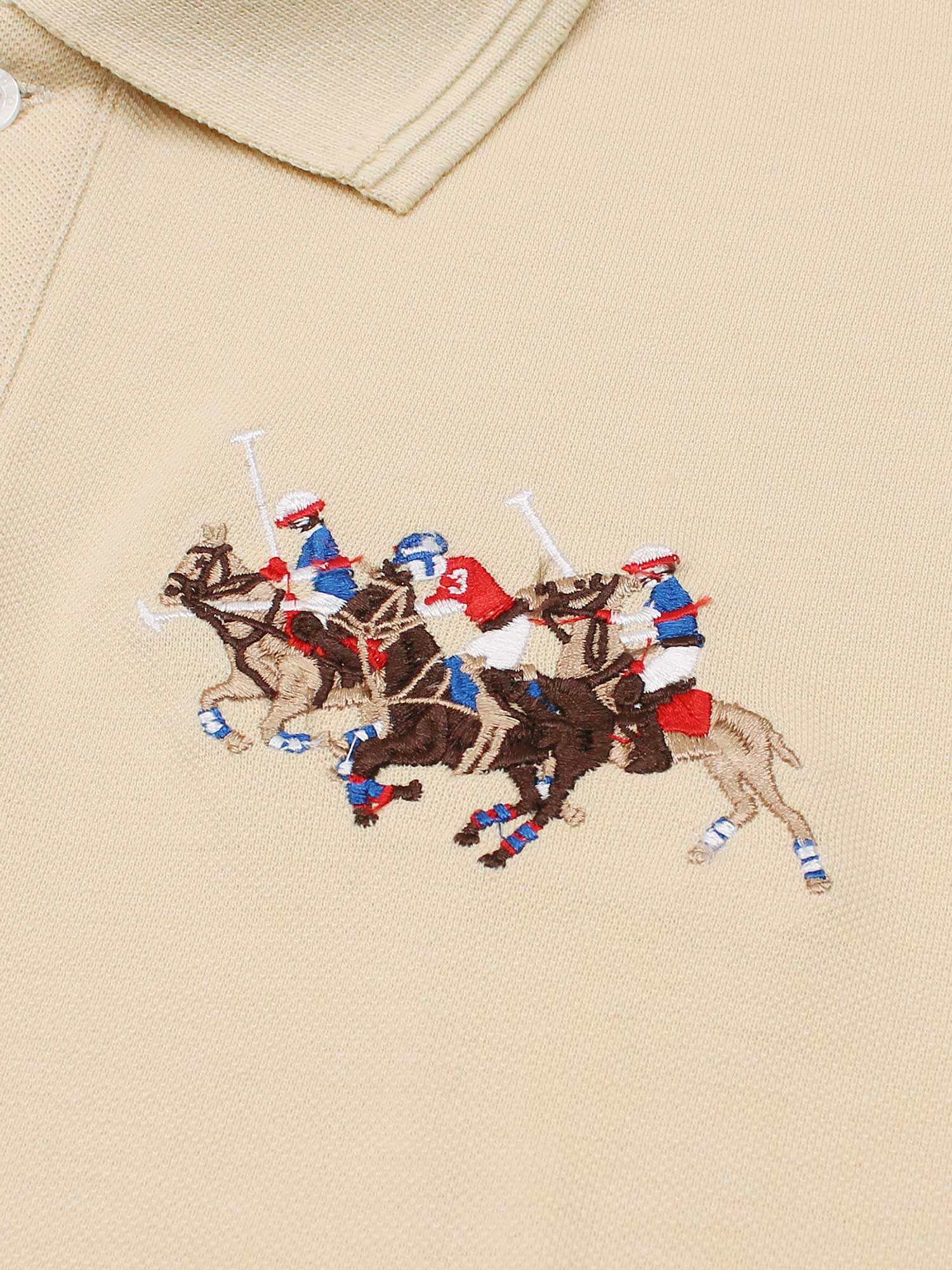 RL triple pony polo- beige