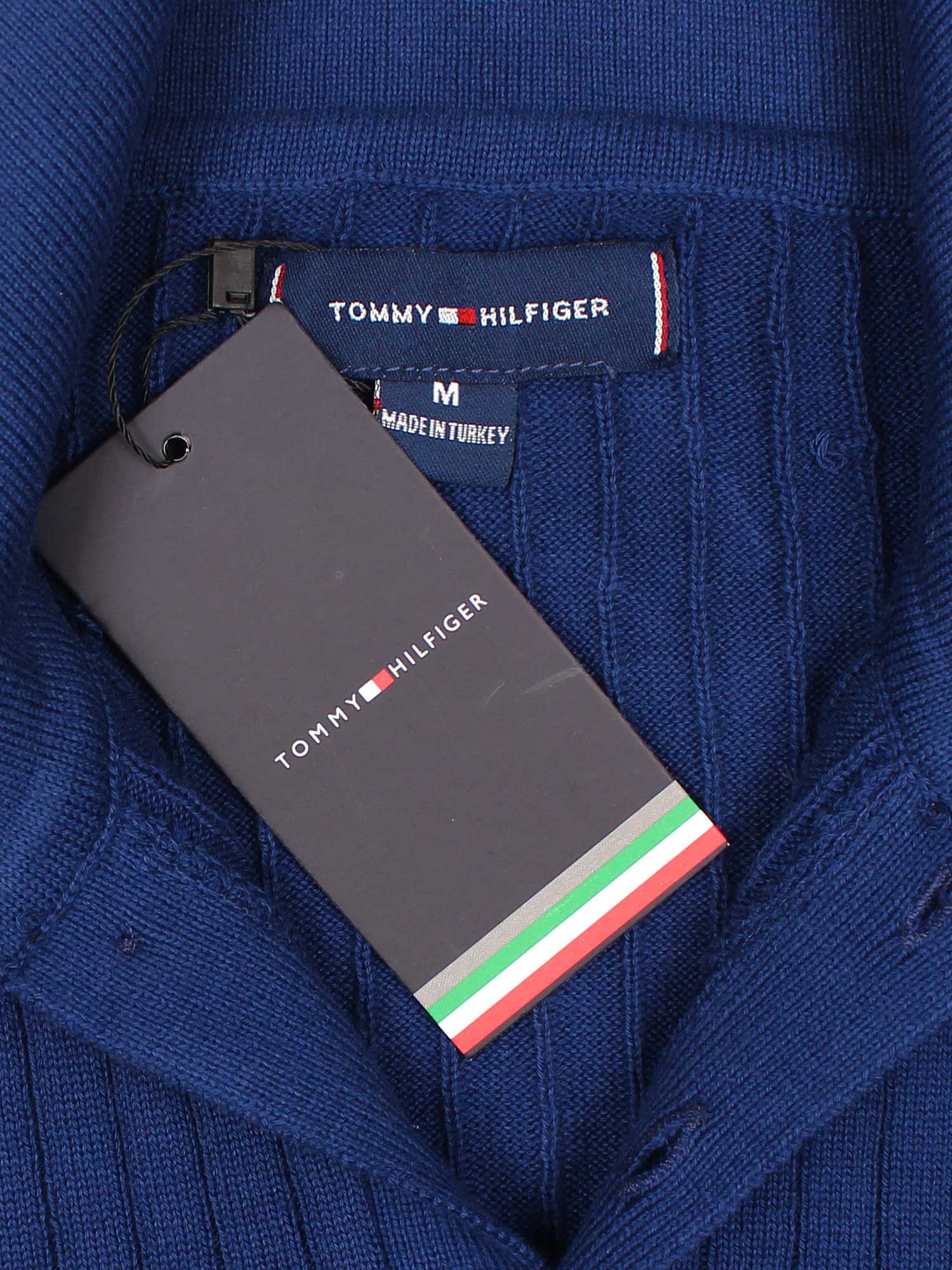 Th knit polo- blue