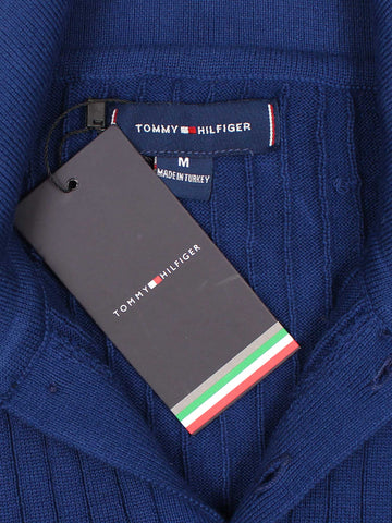 Th knit polo- blue