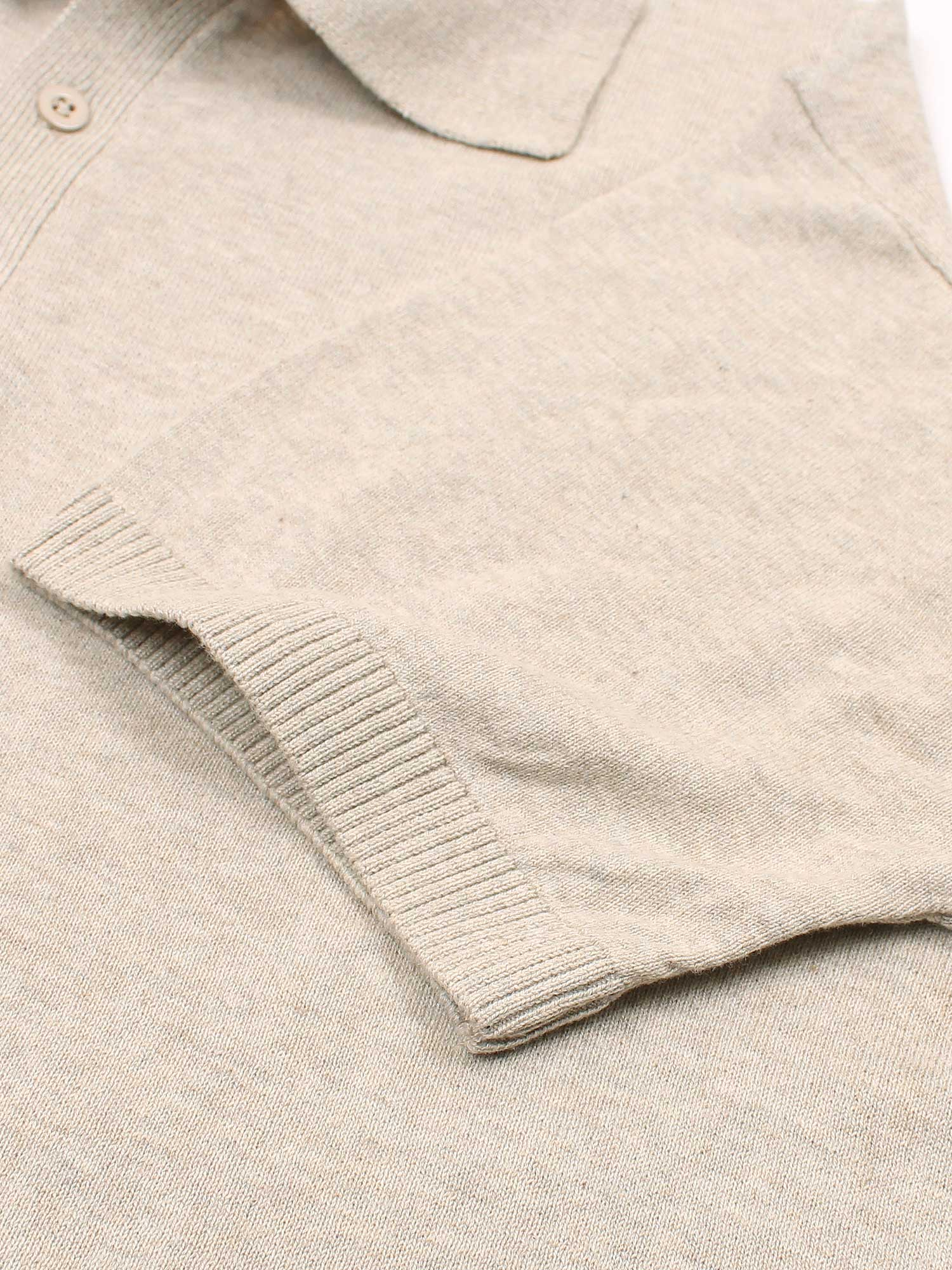 Brandahub polo shirts Premium Rl knit polo-heather beige