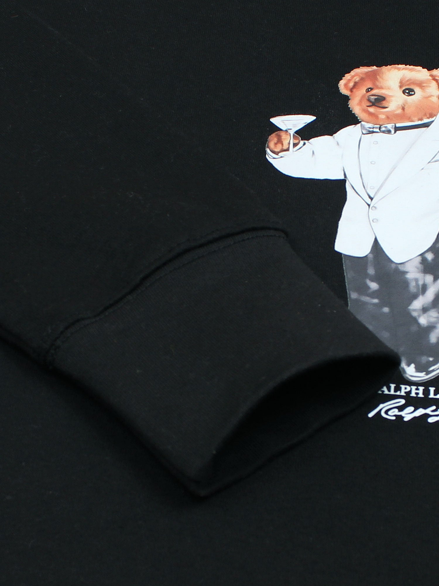 premium Rl Bear Fleece sweatshirt (Black)