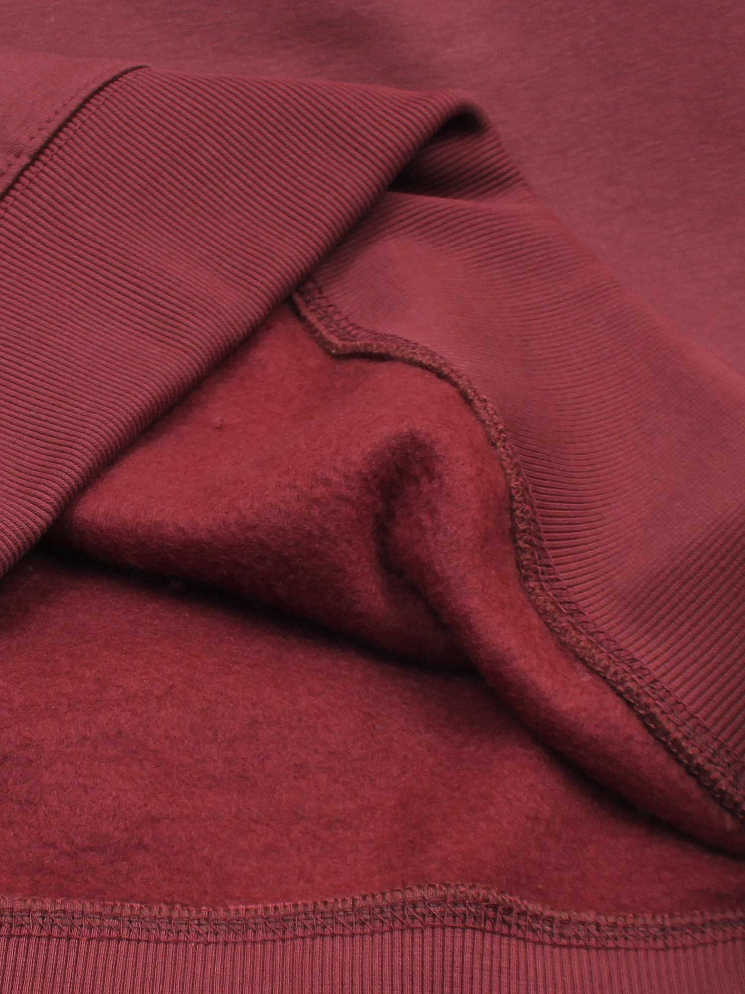 The OFF Fleece Sweatshirt (maroon) unisex