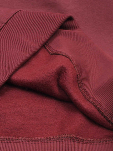 The OFF Fleece Sweatshirt (maroon) unisex