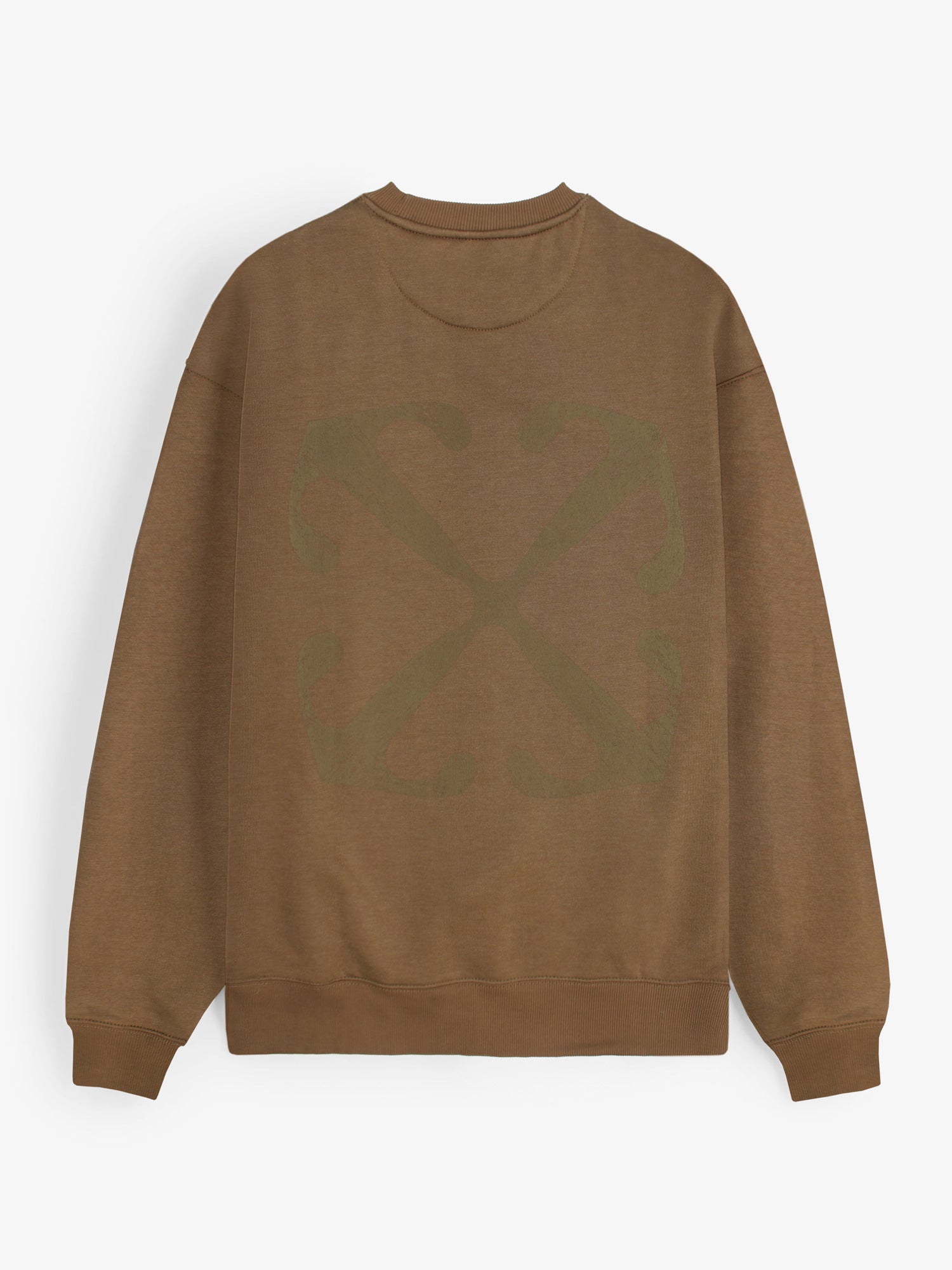 The OFF Fleece Sweatshirt (camel) unisex