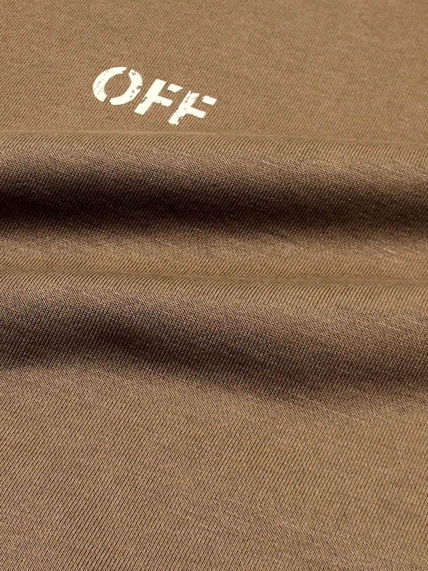 The OFF Fleece Sweatshirt (camel) unisex