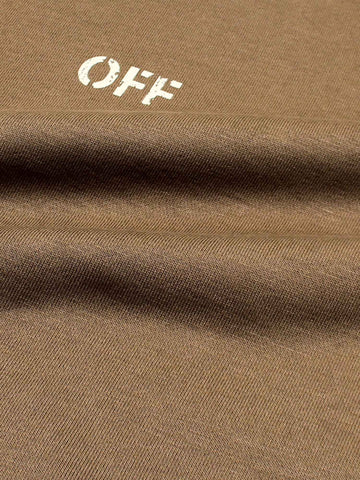 The OFF Fleece Sweatshirt (camel) unisex