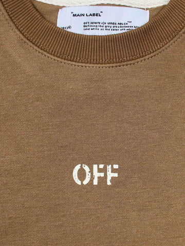 The OFF Fleece Sweatshirt (camel) unisex