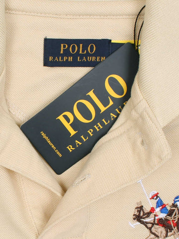 RL triple pony polo- beige