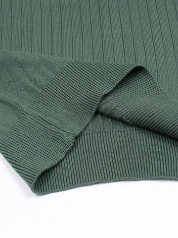 Th knit polo- British green