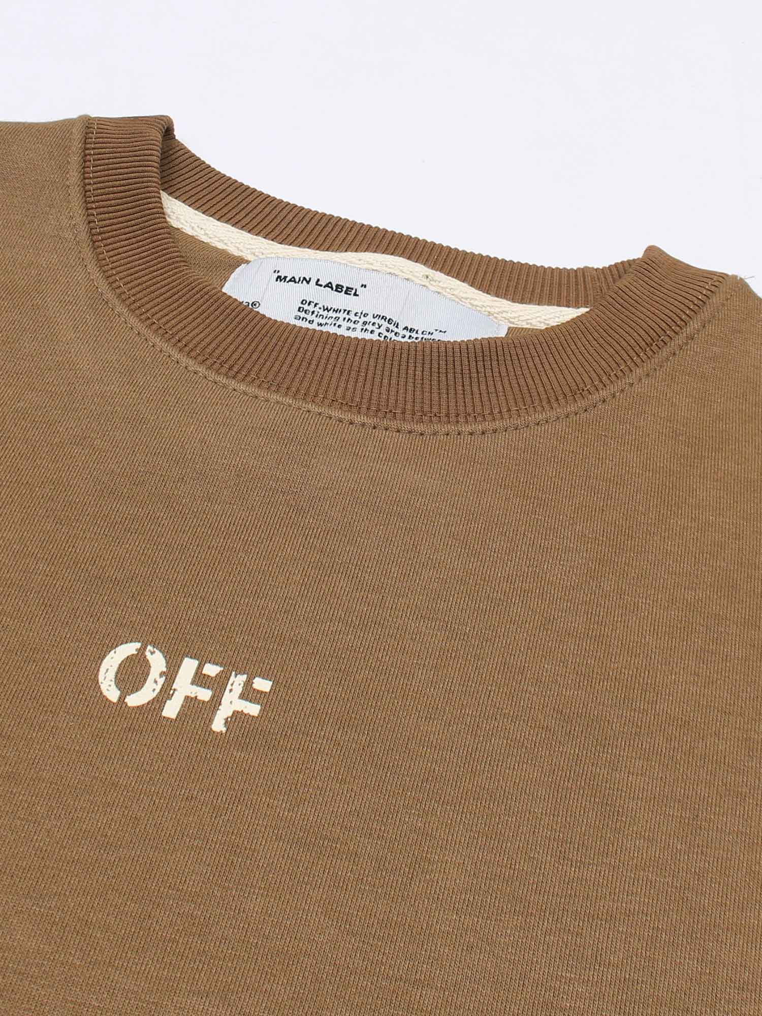 The OFF Fleece Sweatshirt (camel) unisex