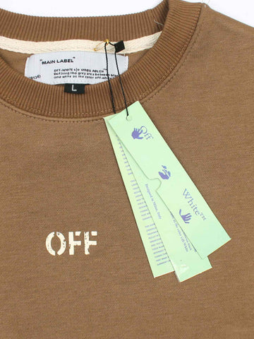 The OFF Fleece Sweatshirt (camel) unisex