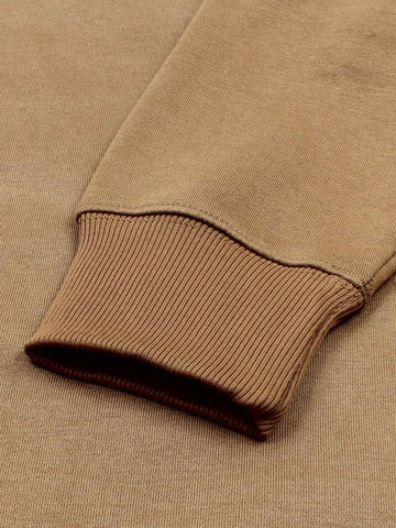 The OFF Fleece Sweatshirt (camel) unisex