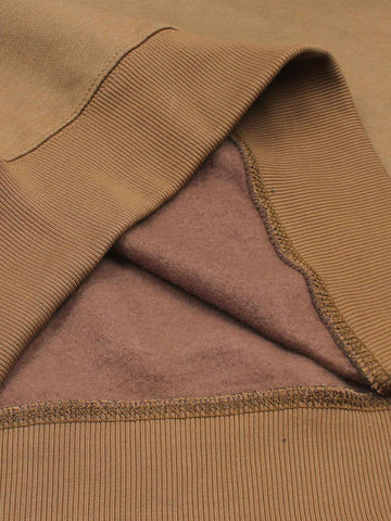 The OFF Fleece Sweatshirt (camel) unisex