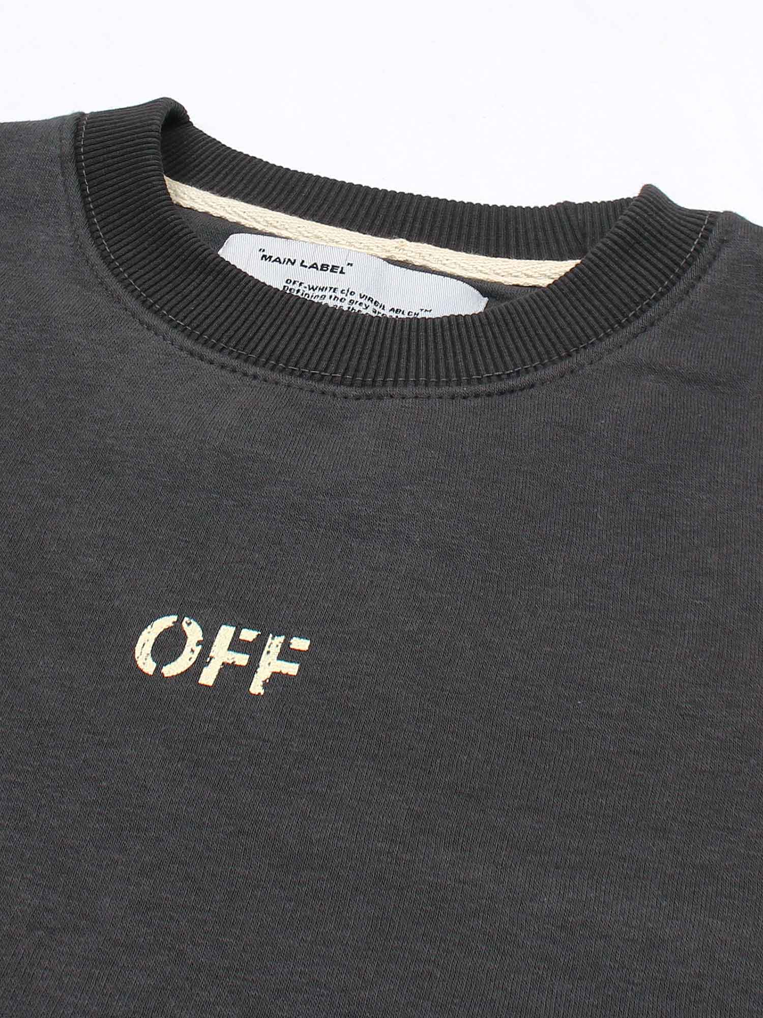 The OFF Fleece Sweatshirt (grey) unisex