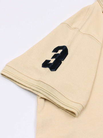 RL triple pony polo- beige