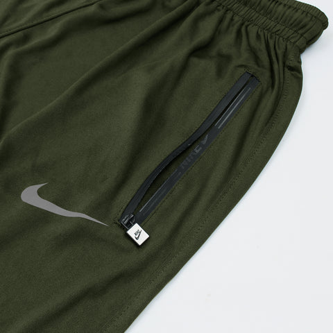 NK OLIVE GREEN DRI FIT TROUSER