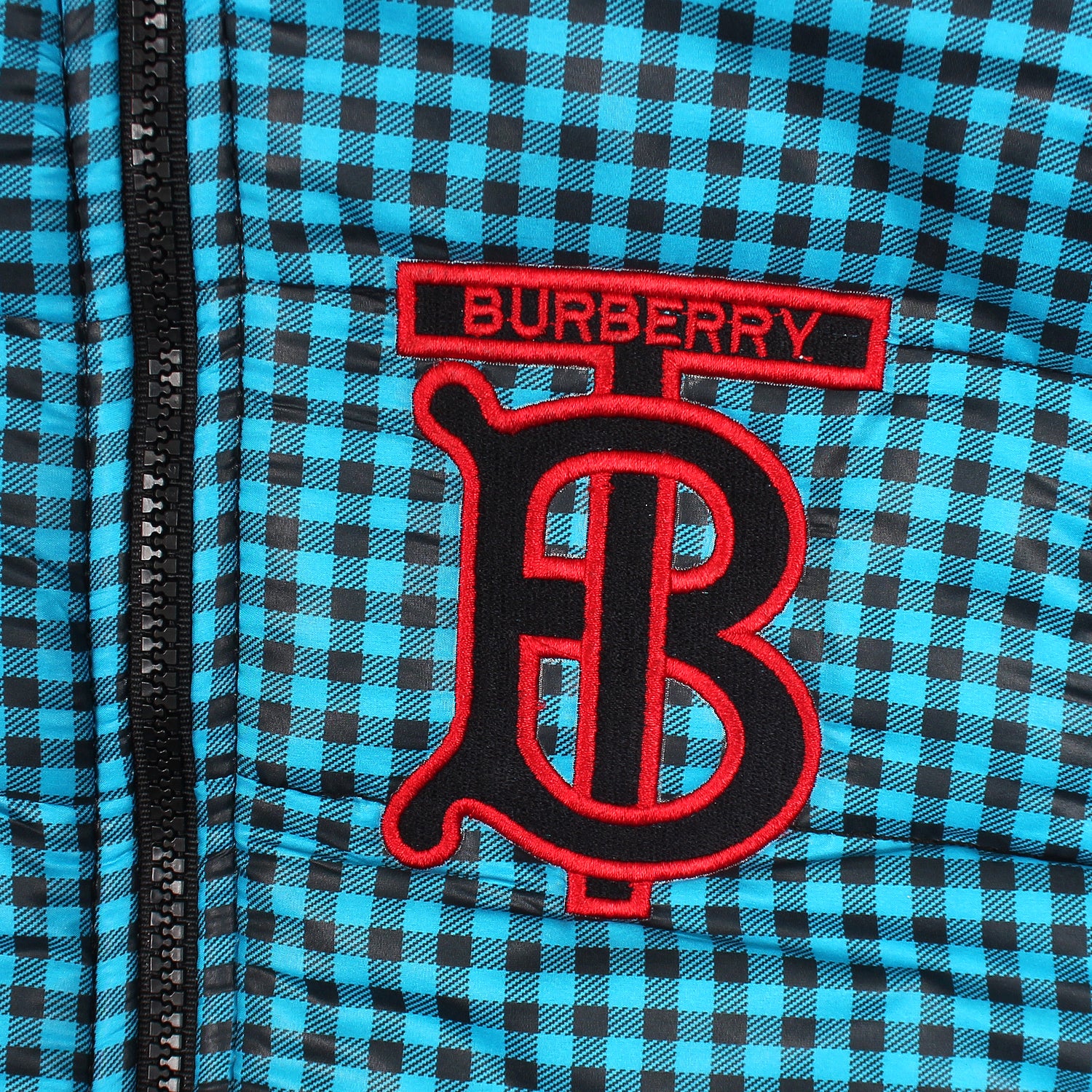 Tb blue check puffer