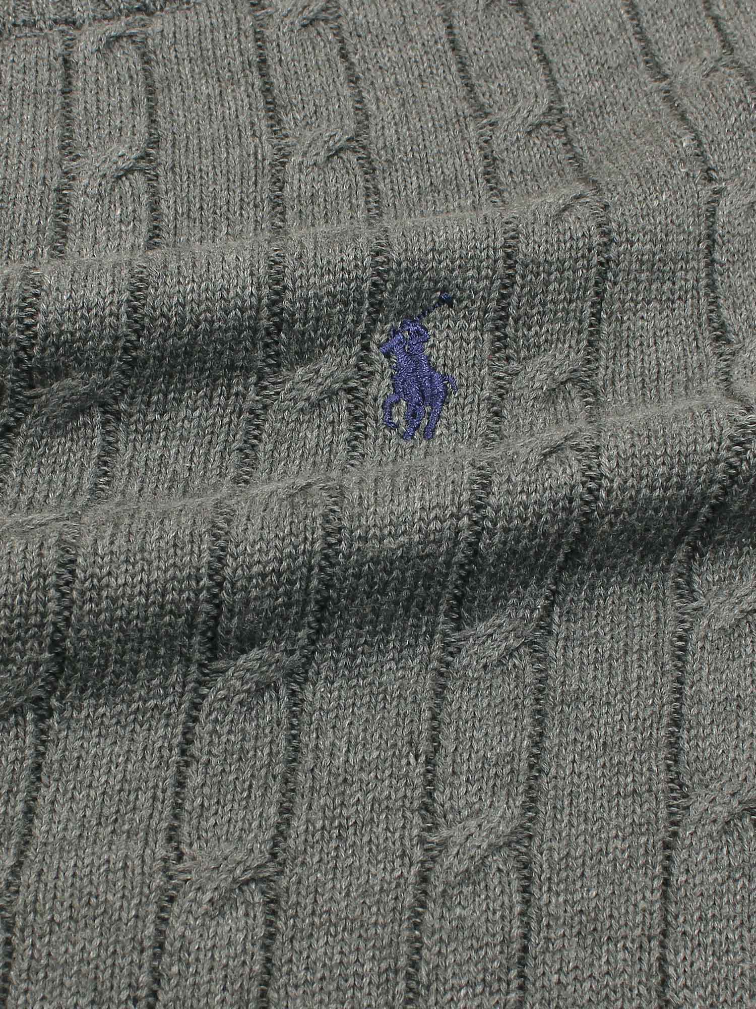 Brandahub sweaters RL Cable-Knit Cotton Sweater (dark heather grey)