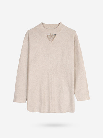 The Sweetheart Ribbed Knit Set (beige)