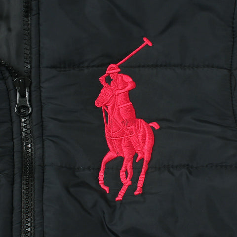 PRL Puffer Black with Big Pony - brandahub
