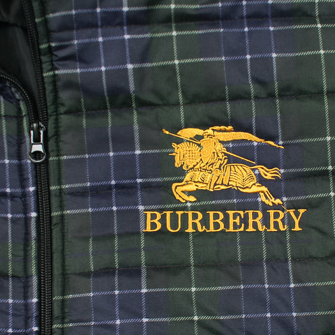 Bb green check puffer - brandahub
