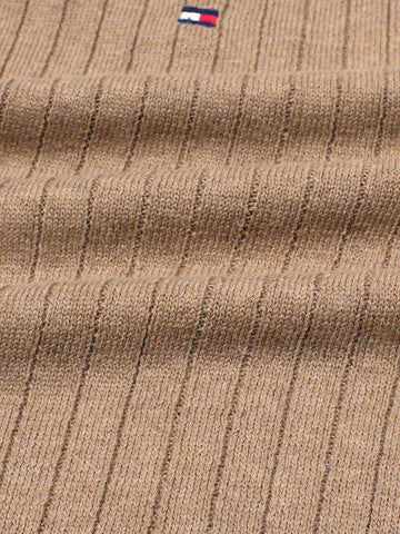 Th knit polo- khaki