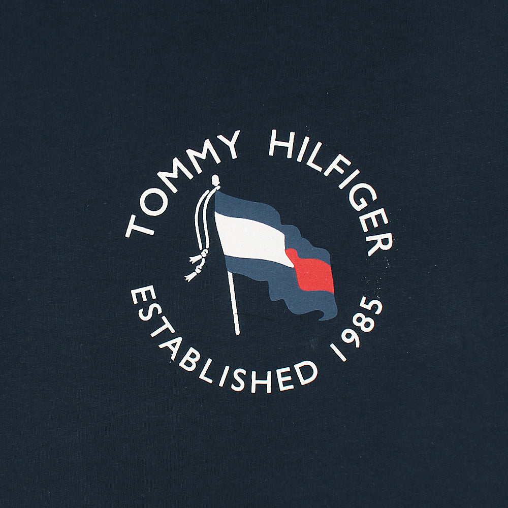 TH Printed tshirt-navy blue