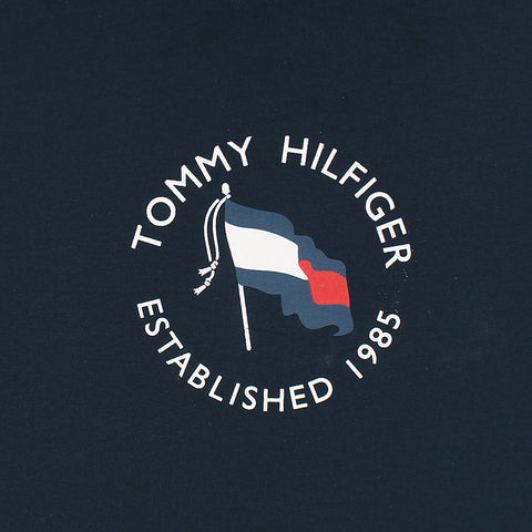 TH Printed tshirt-navy blue
