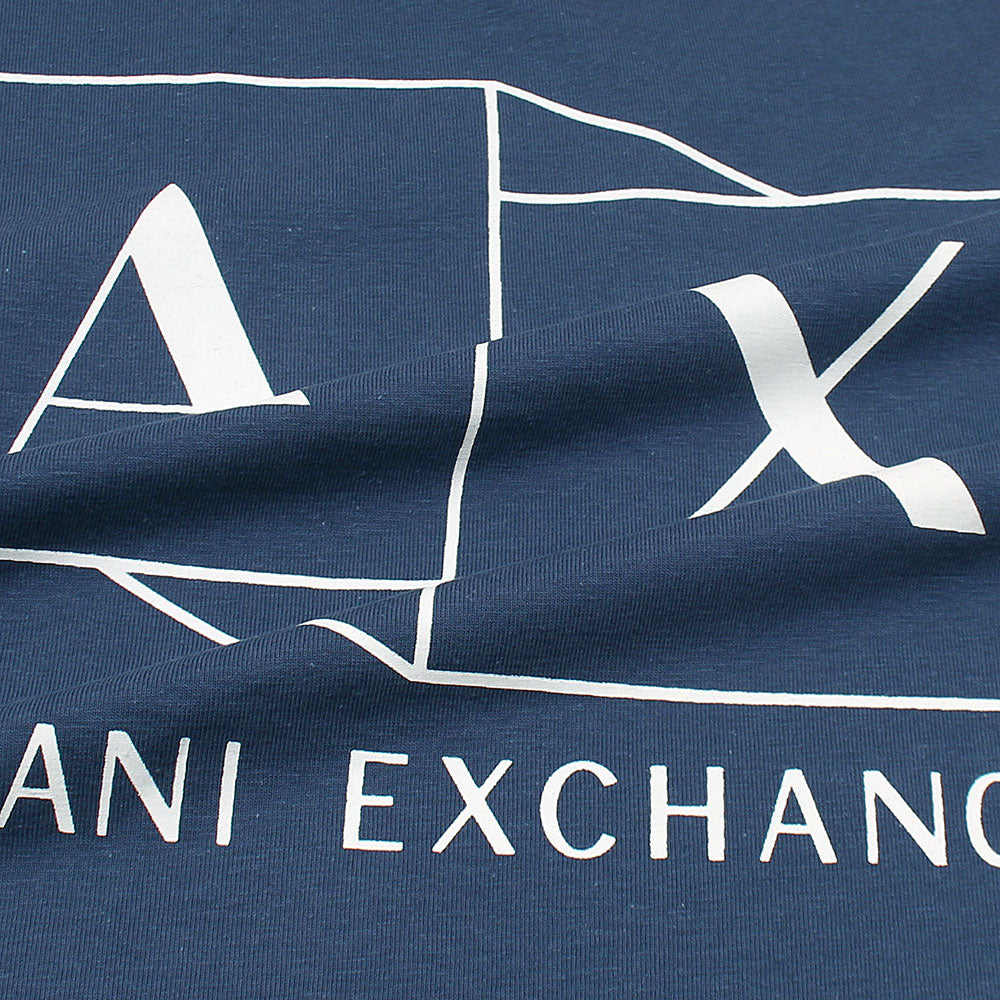 AX Printed tshirt-navy blue