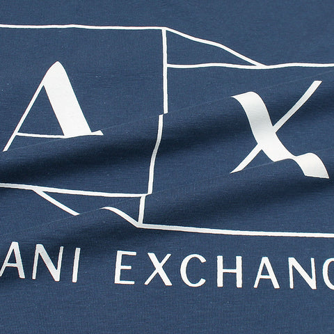 AX Printed tshirt-navy blue