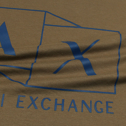 AX Printed tshirt-camel brown