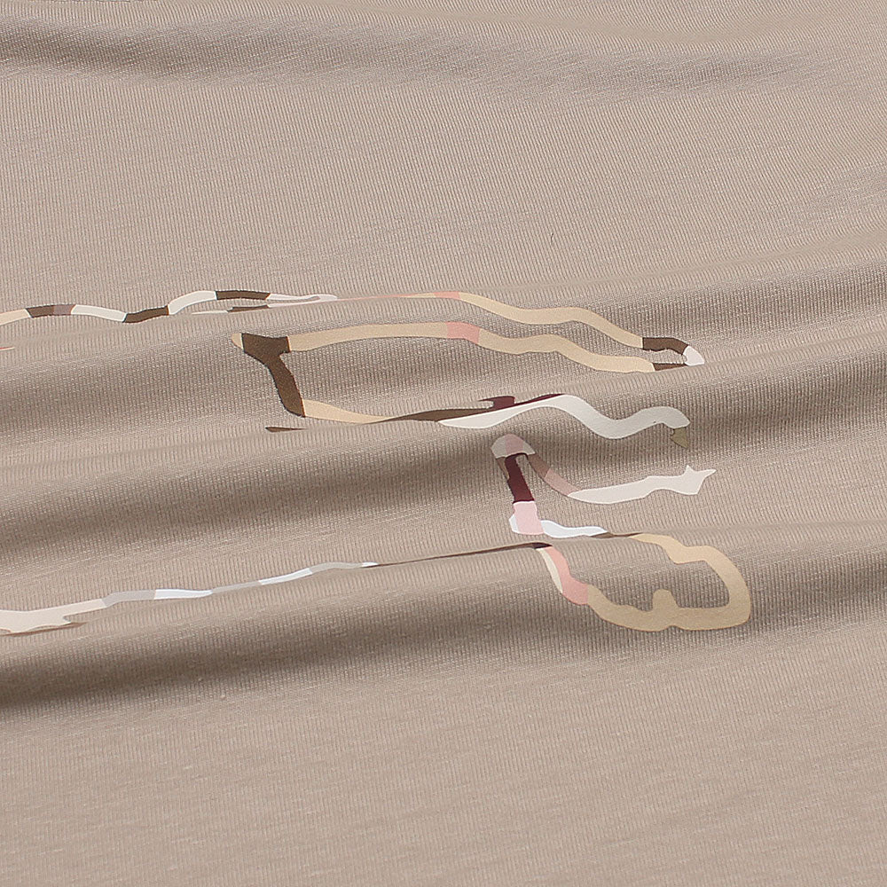 BB Printed tshirt-beige